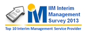 IIM Interim Management Survey 2013; Top 10 Interim Management Service Provider